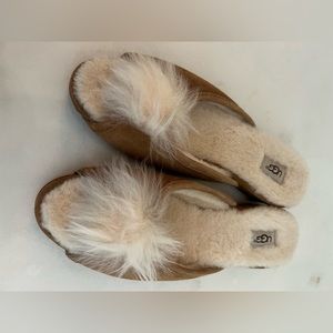 UGG Yvett Pom Pom Peep Slipper